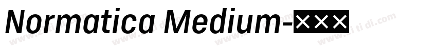 Normatica Medium字体转换 Normatica Medium字体转换